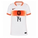 Billige Fotballdrakt Nederland Tijjani Reijnders #14 Replika Bortedrakt Dame VM 2026 Kortermet Billige Fotballdrakt Nederland Tijjani Reijnders #14 Replika Bortedrakt Dame VM 2026 Kortermet